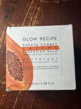 Glow Recipe Papaya Sorbet Enzyme Cleansing Balm $32 NIB